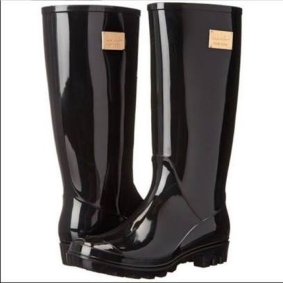 Nicole Miller Shoes - BNIB Nicole Miller Rainy day Rain Boots Black